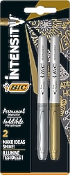 Bic İntensity Permanent Altın ve Gümüş 2'li Marker Kalem Seti