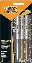 Bic Intensity Permanent Metalik 3'lü Marker Kalem Seti