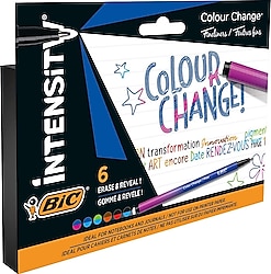 Bic Intensity Renk Değiştiren 6'lı Keçeli Kalem Seti