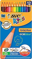 Bic Evolution Metal Kutulu 12'li Kuru Boya Seti