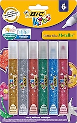 Bic Metalik 6 Renk Simli Yapıştırıcı