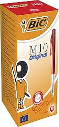 Bic M10 Basmalı 50'li Kutu Kırmızı Tükenmez Kalem