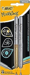 Bic Marking Altın Gümüş 2'li Blisterli Marker Kalem Seti