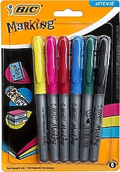 Bic Marking Color Permanent 6'lı Marker Kalem Seti