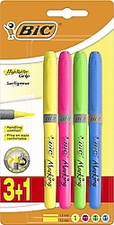 Bic Grip Marking 4'lü Fosforlu Kalem Seti