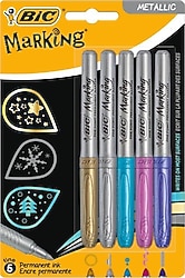 Bic Marking Metalik 5'li Permanent Marker Kalem Seti