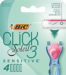 Bic Soleil Click 3 Sensitive 4 Başlıklı Kadın Tıraş Bıçağı