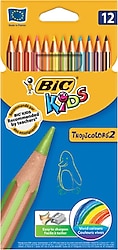 Bic Kids Tropicolor2 12 Renk Kuru Boya Kalemi