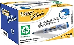 Bic Velleda 1701 Eco Mavi 12'li Tahta Kalemi