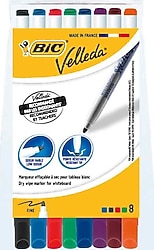Bic Velleda 1721 8 Renk Tahta Kalemi