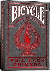 Bicycle Metalluxe Foil Back Crimson Red İskambil Kağıdı