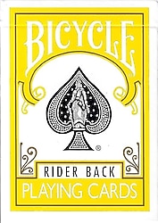 Bicycle Yellow Rider Back İskambil Kağıdı