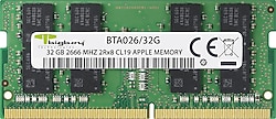 Bigboy For Mac 32 GB 2666 Mhz DDR4 CL19 BTA026/32G Ram
