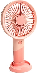 Bigmate YM88176A Pembe Şarjlı Mini El Fanı