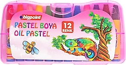 Bigpoint 12 Renk Pembe Kutulu Pastel Boya