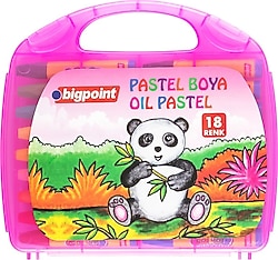 Bigpoint 18'li Pembe Çantalı Pastel Boya