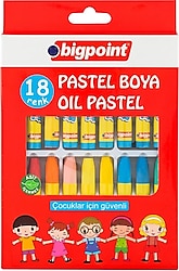 Bigpoint Karton Kutulu 18'li Pastel Boya