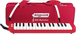 Bigpoint Çantalı Kırmızı 32 Tuşlu Melodika
