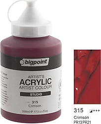 Bigpoint 500 ml Akrilik Boya 315 Crimson