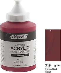 Bigpoint 500 ml Akrilik Boya 319 Indian Red