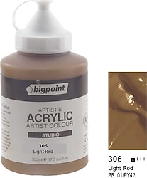 Bigpoint 500 ml Akrilik Boya 306 Light Red