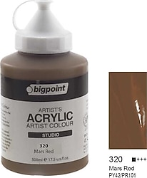 Bigpoint 500 ml Akrilik Boya 320 Mars Red