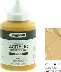 Bigpoint 500 ml Akrilik Boya 210 Naples Yellow
