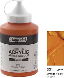 Bigpoint 500 ml Akrilik Boya 301 Orange Yellow