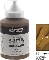 Bigpoint 500 ml Akrilik Boya 601 Raw Sienna