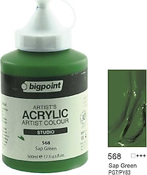 Bigpoint 500 ml Akrilik Boya 568 Sap Green