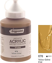 Bigpoint 500 ml Akrilik Boya 676 Yellow Ochre