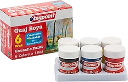 Bigpoint 18 ml 6 Renk Guaj Boya