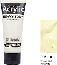Bigpoint 75 ml Akrilik Boya 206 Titanium Buff
