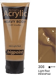 Bigpoint 75 ml Akrilik Boya 306 Light Red