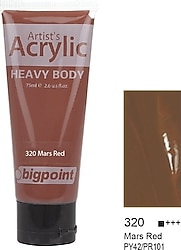 Bigpoint 75 ml Akrilik Boya 320 Mars Red
