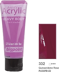 Bigpoint 75 ml Akrilik Boya 332 Quinacridone Rose