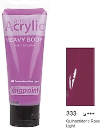 Bigpoint 75 ml Akrilik Boya 333 Quinacridone Rose Light