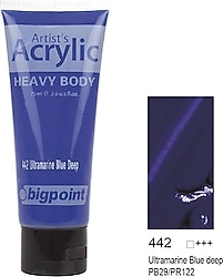 Bigpoint 75 ml Akrilik Boya 442 Ultramarine Blue Deep