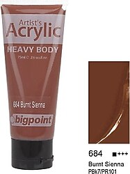 Bigpoint 75 ml Akrilik Boya 684 Burnt Sienna