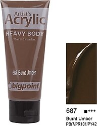 Bigpoint 75 ml Akrilik Boya 687 Burnt Umber
