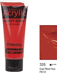 Bigpoint 75 ml Akrilik Boya 326 Cad Red Hue