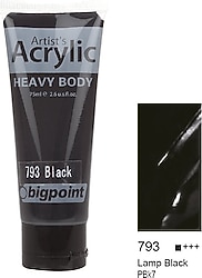 Bigpoint 75 ml Akrilik Boya793 Lamp Black