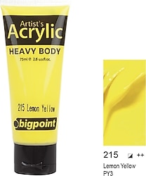 Bigpoint 75 ml Akrilik Boya 215 Lemon Yellow