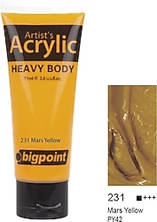 Bigpoint 75 ml Akrilik Boya 231 Mars Yellow