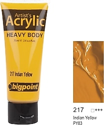 Bigpoint 75 ml Akrilik Boya 217 Indian Yellow