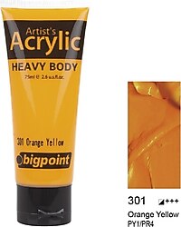 Bigpoint 75 ml Akrilik Boya 301 Orange Yellow