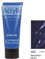 Bigpoint 75 ml Akrilik Boya 452 Phoenix Blue