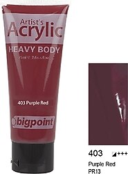 Bigpoint 75 ml Akrilik Boya 403 Purple Red