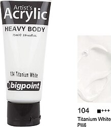 Bigpoint 75 ml Akrilik Boya 104 Titanium White