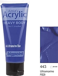 Bigpoint 75 ml Akrilik Boya 443 Ultramarine Blue